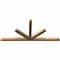 Ekena Millwork Saratoga Timber Gable Bracket, Western Red Cedar, 84"W x 38"H x 3 1/2"D x 3 1/2"F, 11/12 Pitch GBW084X38X0404SAR00SWR - alternate 4